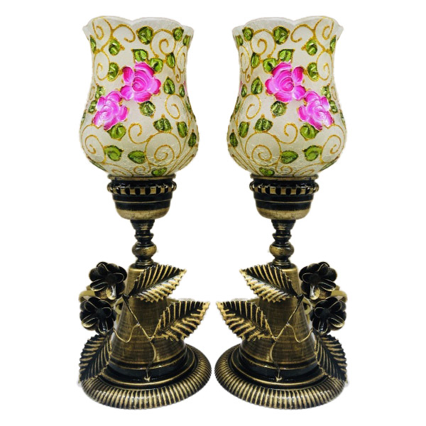 رومیزی لاله جفتی دو گل