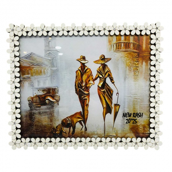 قاب عکس دور گل سایز 25*20
